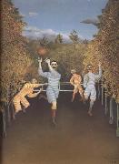 Henri Rousseau Soccer Players painting